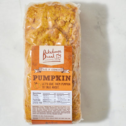 Pumpkin Bread - Bakehouse Bread Company