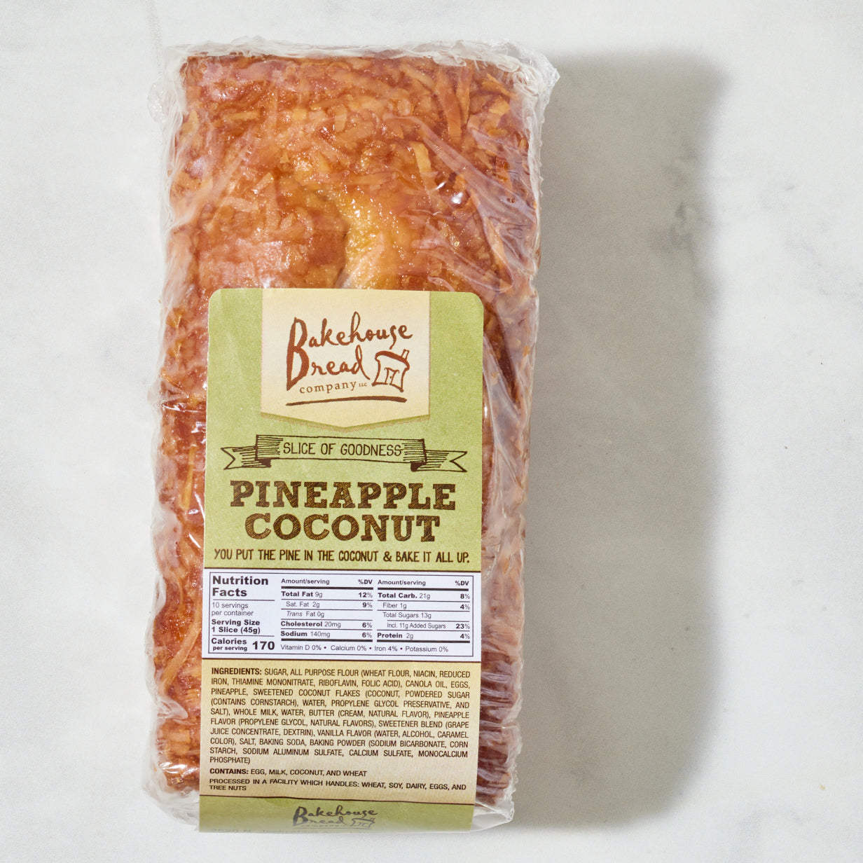 Pineapple Coconut Bread Bagged - Bakehouse Bread Company