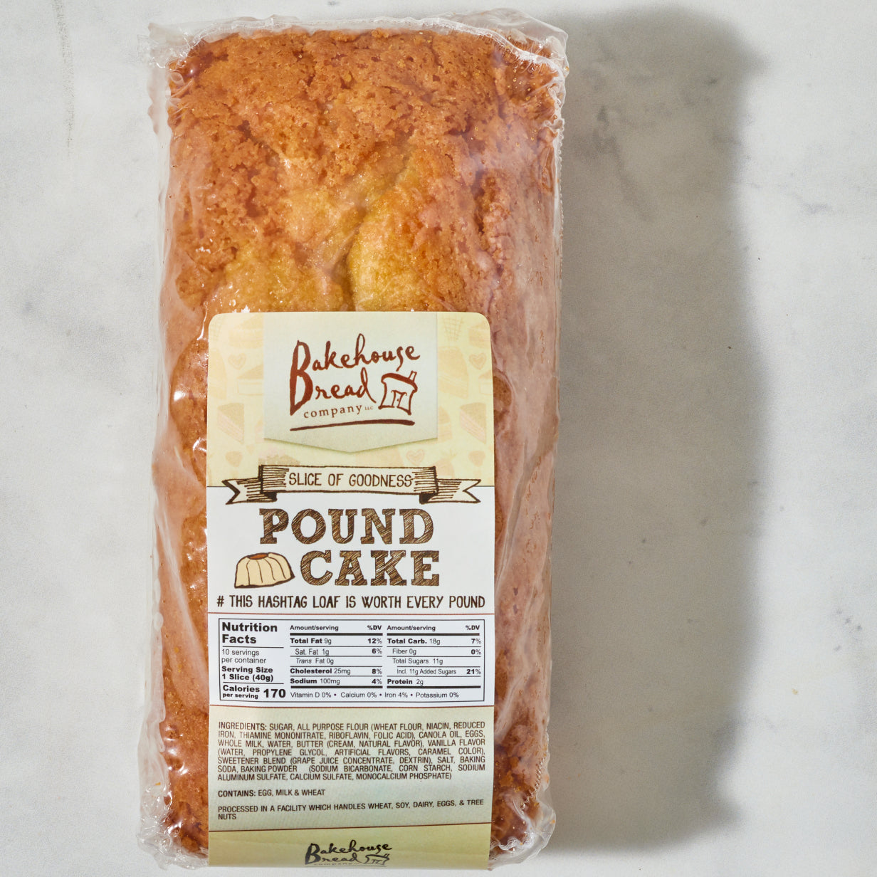 Pound Cake Bagged - Bakehouse Bread Company